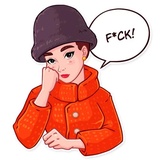 Miss Hepburn WhatsApp Sticker #28