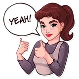 Miss Hepburn WhatsApp Sticker #3