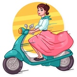 Miss Hepburn WhatsApp Sticker #30