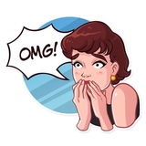 Miss Hepburn WhatsApp Sticker #4