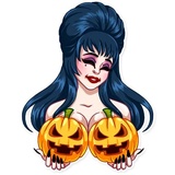 Ms. Elvira WhatsApp Sticker #18