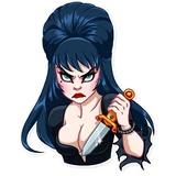 Ms. Elvira WhatsApp Sticker #22