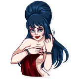 Ms. Elvira WhatsApp Sticker #28