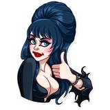 Ms. Elvira WhatsApp Sticker #3