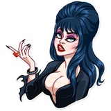 Ms. Elvira WhatsApp Sticker #7