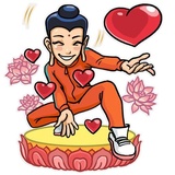 Modern Buddha WhatsApp Sticker #3