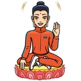Modern Buddha WhatsApp Sticker #5