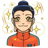 Modern Buddha WhatsApp Sticker #9