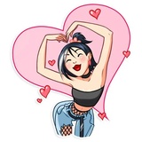 Modern Geisha WhatsApp Sticker #10