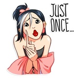 Modern Geisha WhatsApp Sticker #11