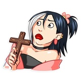 Modern Geisha WhatsApp Sticker #12