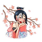 Modern Geisha WhatsApp Sticker #13