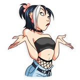 Modern Geisha WhatsApp Sticker #14