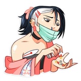 Modern Geisha WhatsApp Sticker #23