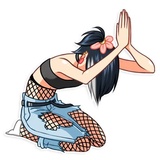 Modern Geisha WhatsApp Sticker #24