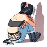 Modern Geisha WhatsApp Sticker #28