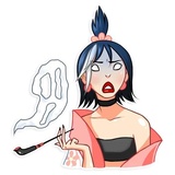 Modern Geisha WhatsApp Sticker #3