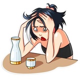 Modern Geisha WhatsApp Sticker #30