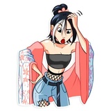 Modern Geisha WhatsApp Sticker #6