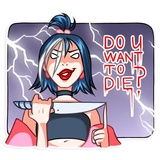 Modern Geisha WhatsApp Sticker #8