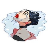 Modern Geisha WhatsApp Sticker #9