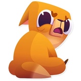 Moka the Dog WhatsApp Sticker #18