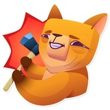 Moka the Dog WhatsApp Sticker #22