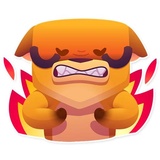 Moka the Dog WhatsApp Sticker #23