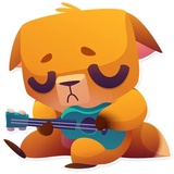 Moka the Dog WhatsApp Sticker #27