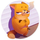 Moka the Dog WhatsApp Sticker #28