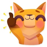 Moka the Dog WhatsApp Sticker #3