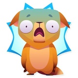 Moka the Dog WhatsApp Sticker #4