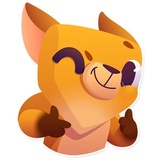 Moka the Dog WhatsApp Sticker #8