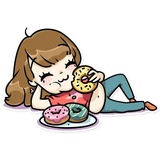 Momoko WhatsApp Sticker #13