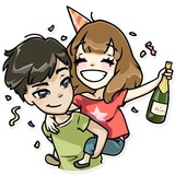 Momoko WhatsApp Sticker #22