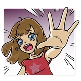 Momoko WhatsApp Sticker #25