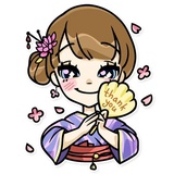 Momoko WhatsApp Sticker #8