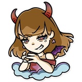 Momoko WhatsApp Sticker #9