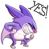 Mr. Bat WhatsApp Sticker #19