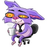 Mr. Bat WhatsApp Sticker #27