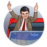 Mr. Bean WhatsApp Sticker #7