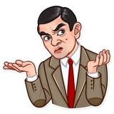 Mr. Bean WhatsApp Sticker #8