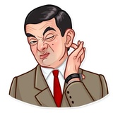 Mr. Bean WhatsApp Sticker #9
