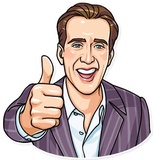 Nicolas Cage WhatsApp Sticker #4