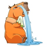 Mr. Capybara WhatsApp Sticker #13