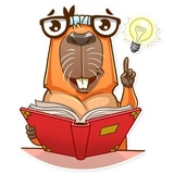 Mr. Capybara WhatsApp Sticker #7