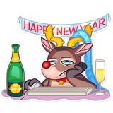 Mr. Deer WhatsApp Sticker #10