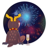 Mr. Deer WhatsApp Sticker #26