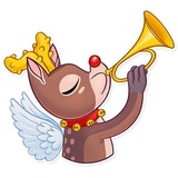 Mr. Deer WhatsApp Sticker #28