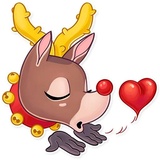 Mr. Deer WhatsApp Sticker #3